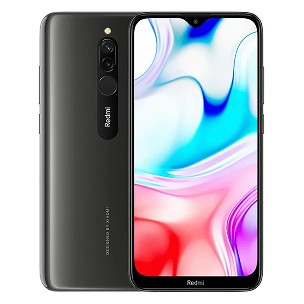 Global Firmware Xiaomi Redmi 8 Smartphone Dual SIM-Karte 12MP+2MP+8MP 6.22-Zoll-Bildschirm Snapdragon 439 Octa-Core 4G LTE Gebrauchtes Telefon