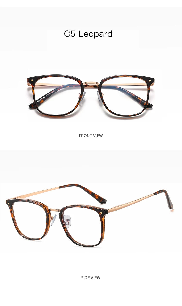 JMISUS Fashion Square Progressive Gleitsichtbrille Herren Damen Photochrome Optische Brille Mehrstärken-Gläser zum Lesen und für den Computer
