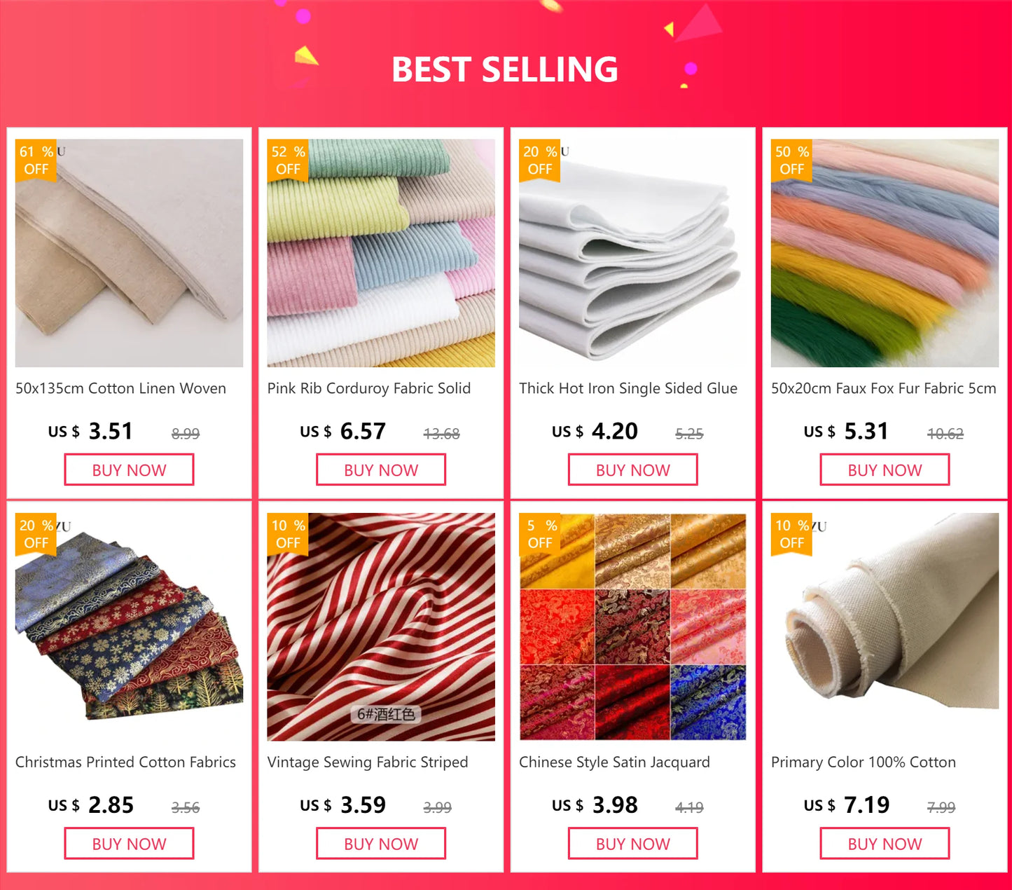 Tissu Popeline de Viscose Teint par Nouage au Mètre pour Confection de Robes ou de Voiles Musulmans, Vente en Gros, 50*140 cm/Pièce TJ0200