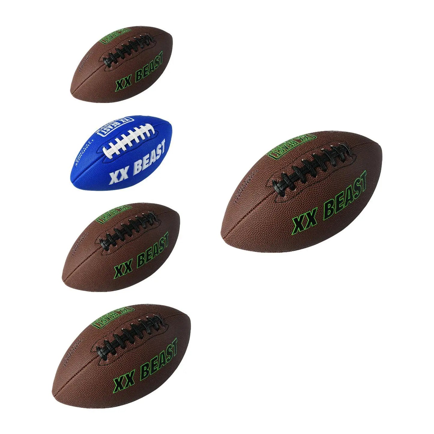 Ballon de rugby antidérapant, équipement de jeu récréatif, cadeau, entraînement intérieur et extérieur, résistant à l'usure pour le jeu, l'équipe, la fête, la salle de sport, Noël