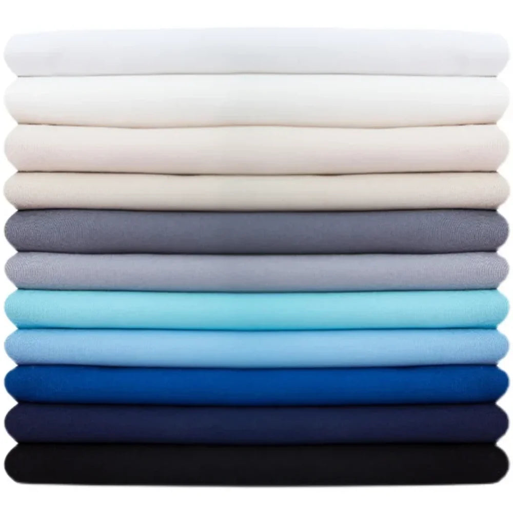 Tissu Popeline de Coton Couleur Unie Robe de Poupée Chemise Pantalon Décontracté Conception de Vêtements Tissu de Couture Matériau de Mode en Gros au Mètre