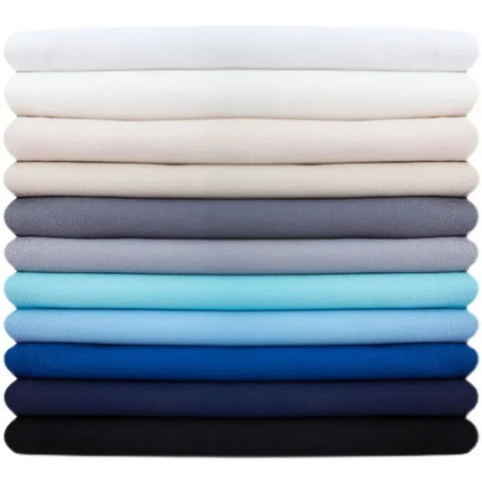 Cotton Poplin Fabric Solid Color Doll Shirt Dress Casual Pants Clothing Design Sewing Cloth Fashion Wholesale Material by Meter