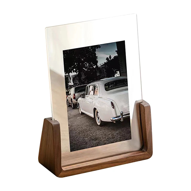 1pc Picture Frame 6 Inch Wooden Kpop Idol Photo Display Wedding Party Picture Holder Desktop Office Photo Decor Card Holder