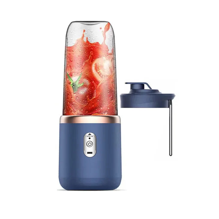 Tragbarer Entsafter Mixer 400ml Elektrischer Fruchtsaftmixer USB Ladefunktion Zitrone Orange Entsafter Tasse Smoothie Mixer Maschine 2 Tassen