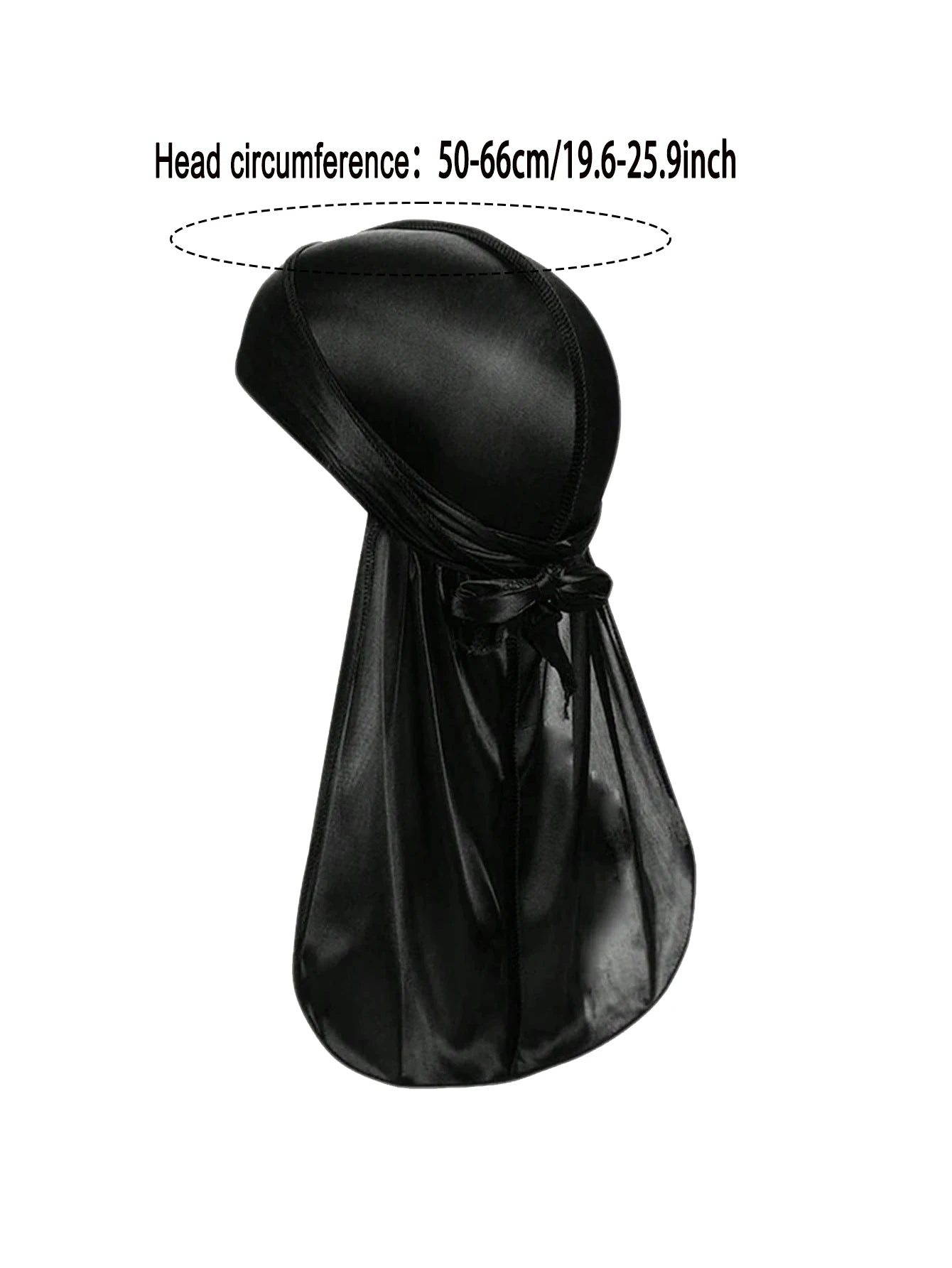 Unisex Seidiger Langschwanz-Durag Piratenhut Turban Modische Kopftücher Mütze Bandana Damen Herren Kopfbedeckungen Kappen Hijab Haarschmuck