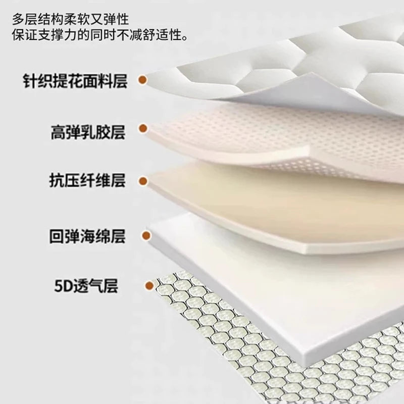 Nouveau matelas en latex à mémoire de forme 6/10 cm, tapis de tatami en éponge de haute qualité, matelas double, King, Queen Size, produit de lit épais et chaud