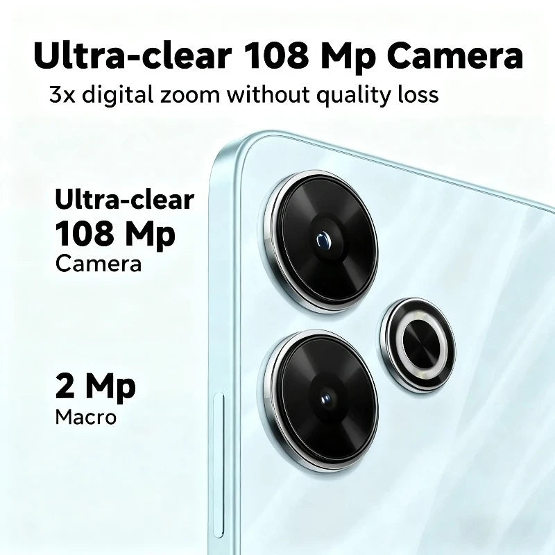 Smartphone Redmi 13 5G, écran FHD+ 120Hz de 6,79 pouces, appareil photo 108MP, batterie 5030mAh, charge rapide 33W