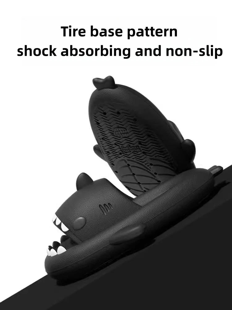 Chaussons de requin pour femmes adultes enfants salle de bain antidérapants EVA sandales d'extérieur pour hommes tongs de plage couples sandales à semelles épaisses