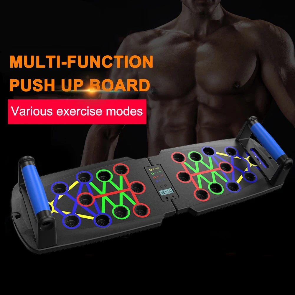 NW Smart Automatic Count Push Up Board Foldable Multi Push up Stand with Body Sensor Counter Core Strength Muscle Stable Home
