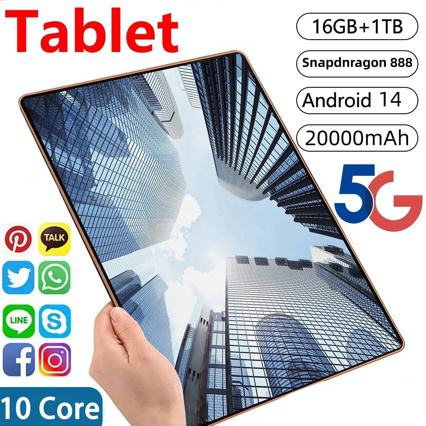 2025 Neues Original Globales Tablet Android 14 Pad 15 Pro 22 GB + 2 TB Snapdragon Gen2 Tablet 5G Dual SIM Karte WIFI HD 4K Mi Tablet