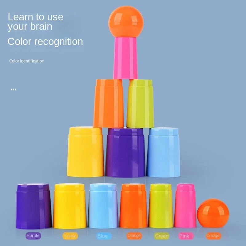 Jouet de lancer d'anneaux pour enfants, empilable, amusant, intérieur, extérieur, jeu interactif parent-enfant, couches de cercles, cadeau d'éveil.