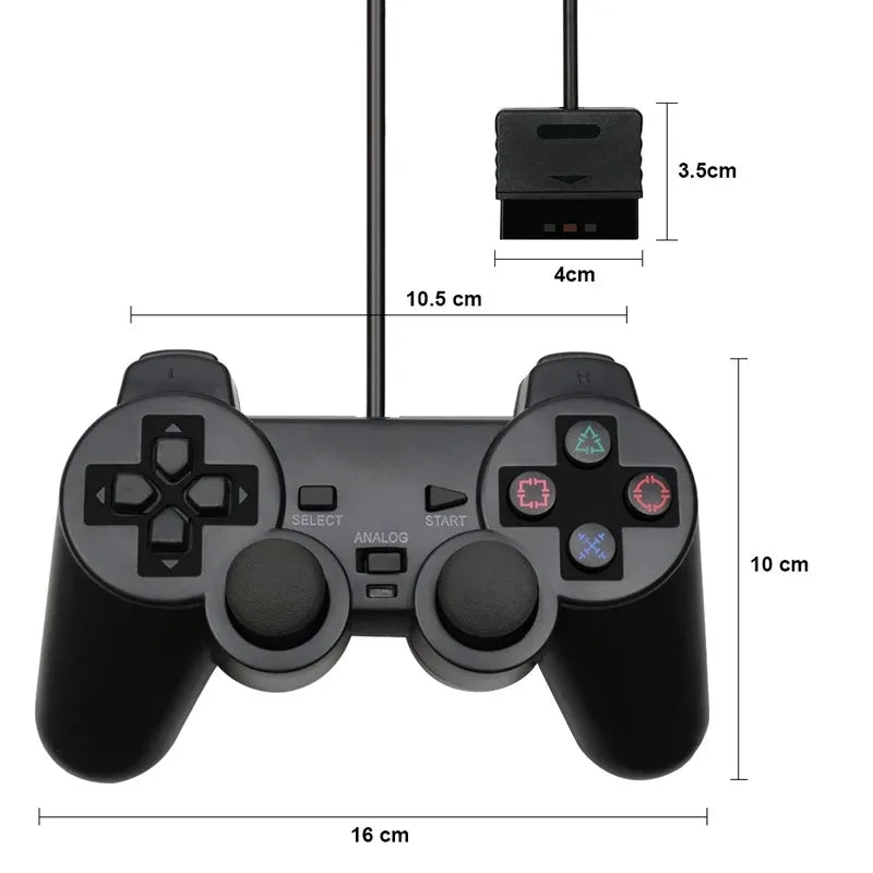 9 Colors Wired Gamepad for Sony PS2 Controller Gamepad for Sony PS2 Console Controller Mando Joystick Console Gaming Accessories