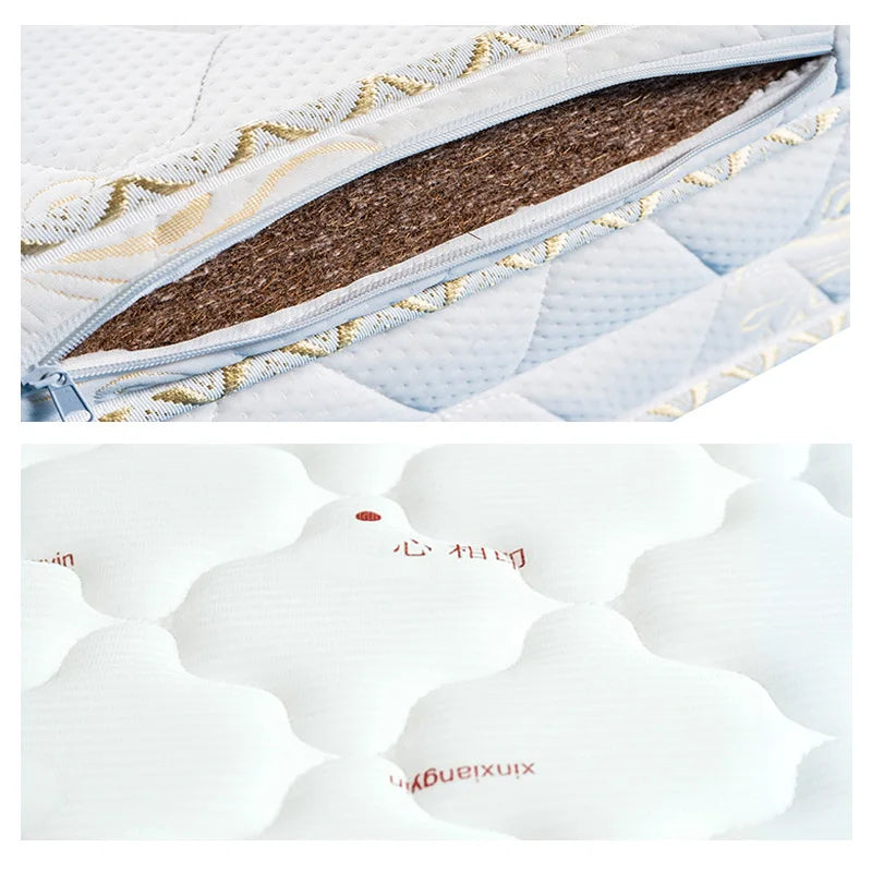 Natural coconut palm mattress pad 1.8m 1.5m soft and hard coir palm folding mattress children's mattress 100% natural coir mats