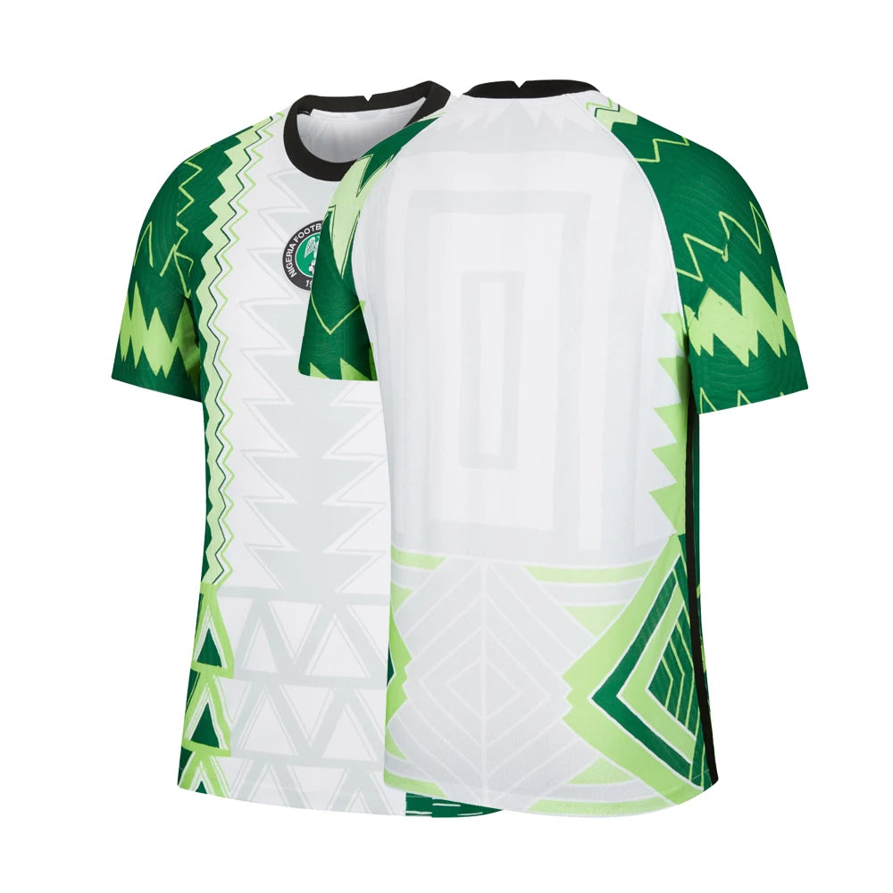 2025 Fußballtrikot Nigeria 2024 Auswärtstrikot Herren Damen Shirts Sport Freizeit 3D-gedruckt Atmungsaktiv Schnelltrocknend Übergroße Kleidung