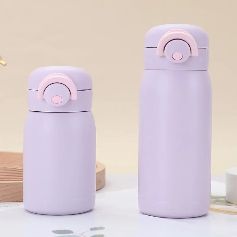 Mini tasse thermos de 220 ml/350 ml, tasse de poche, tasse à café thermique en acier inoxydable, flasque sous vide, bouteille d'eau chaude isotherme, cadeau pour enfants
