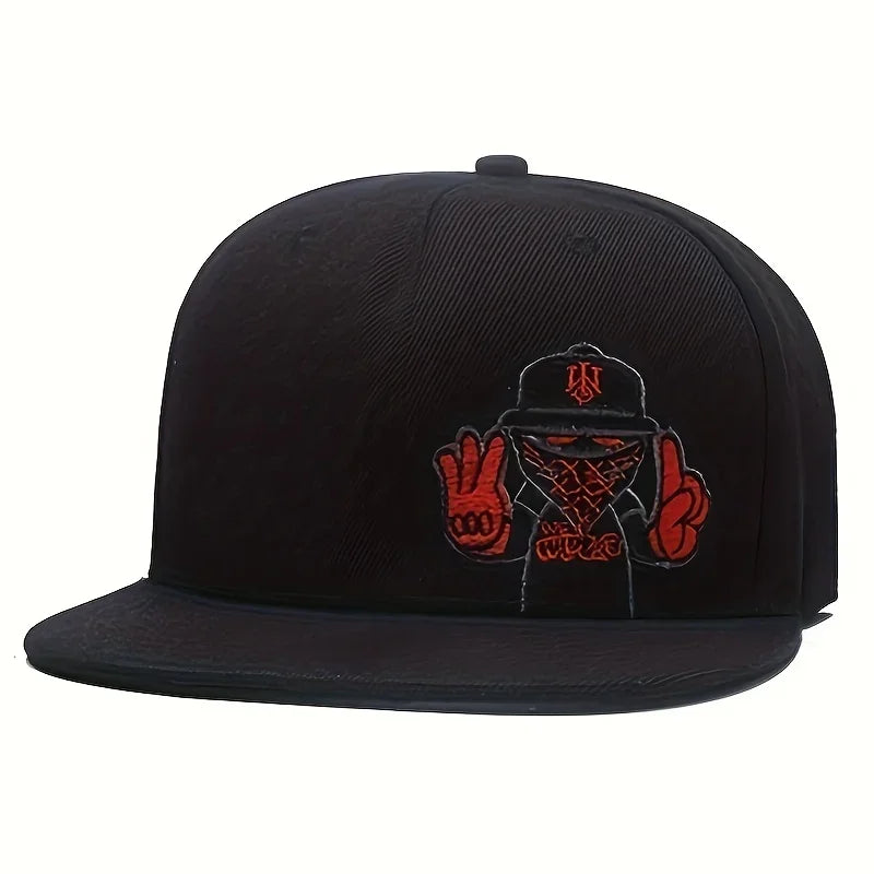 Casquette de baseball brodée de dessins animés de mode, casquette universelle pour hommes et femmes, casquette de hip-hop tendance, chapeaux de sport de plein air