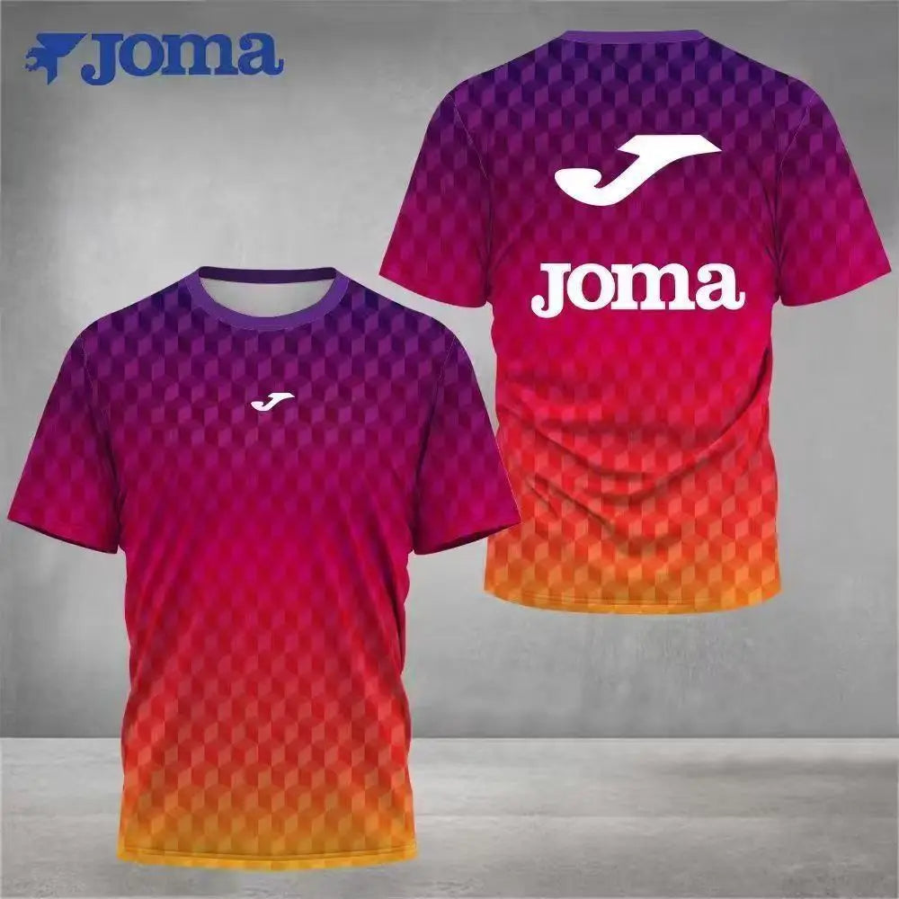 Homer T-shirt de sport extérieur ras du cou imprimé 3D, maillot d'entraînement complet, T-shirt à manches courtes pour hommes et femmes de badminton.
