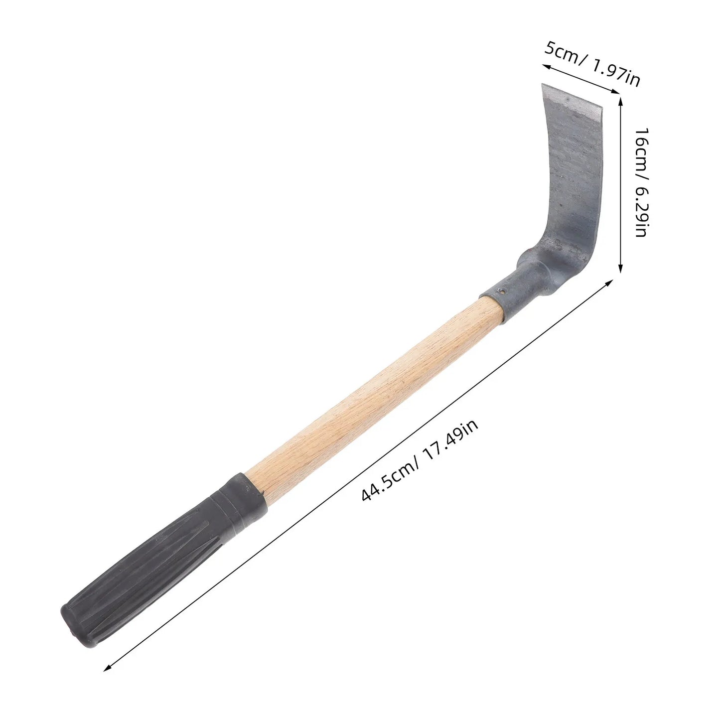 Heavy Duty Steel Garden Hoe with Ergonomic Plastic Handle and Thickened Blade for Weeding Planting Digging Outdoor