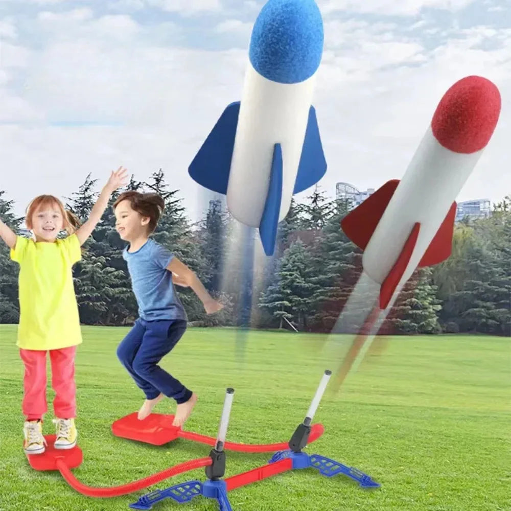 Fusée extérieure pour enfants, pompe à pied, costume de fusée planante à air comprimé, jeu de lanceur de fusée à air comprimé, cadeaux jouets pour enfants