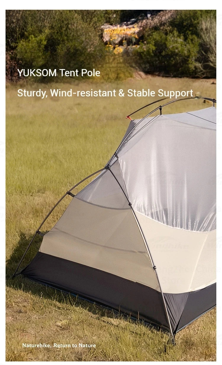 Naturehike Mongar UL BASE PRO 123 People Tent Trekking Backpacking Shelter Tent 20D Nylon Waterproof Ultralight Outdoor Camping