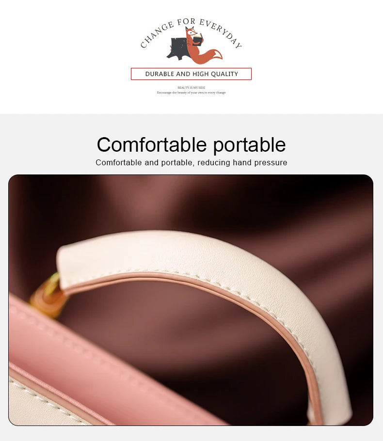 FOXER Spaltleder Damen Umhängetasche Elegante Handtasche 2026 Neue Große Damen Tragetasche Luxuriöse Designer Umhängetasche