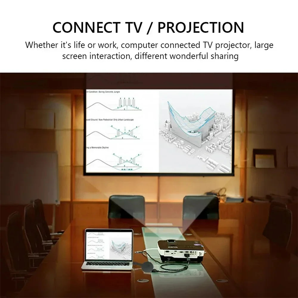 Portable 1080P HD TV Stick Video Receiver Display Screen Samll WiFi Dongle Adapter for Android/iOS Smart TV Box Miracast Chrome