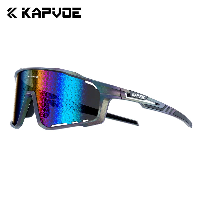 KAPVOE Nouvelle Technologie Nano Lentilles Lunettes de Cyclisme Lunettes de Soleil Sportives de Plein Air Vélo Hommes Femmes VTT Bicyclette UV400 Lunettes