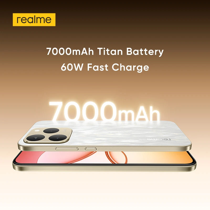 realme 15T 5G Smartphone NFC Dimensity 6400 Max Chipsatz Zwei 50MP Kameras 6.57" 120Hz AMOLED Display 7000mAh Akku 60W Ladung