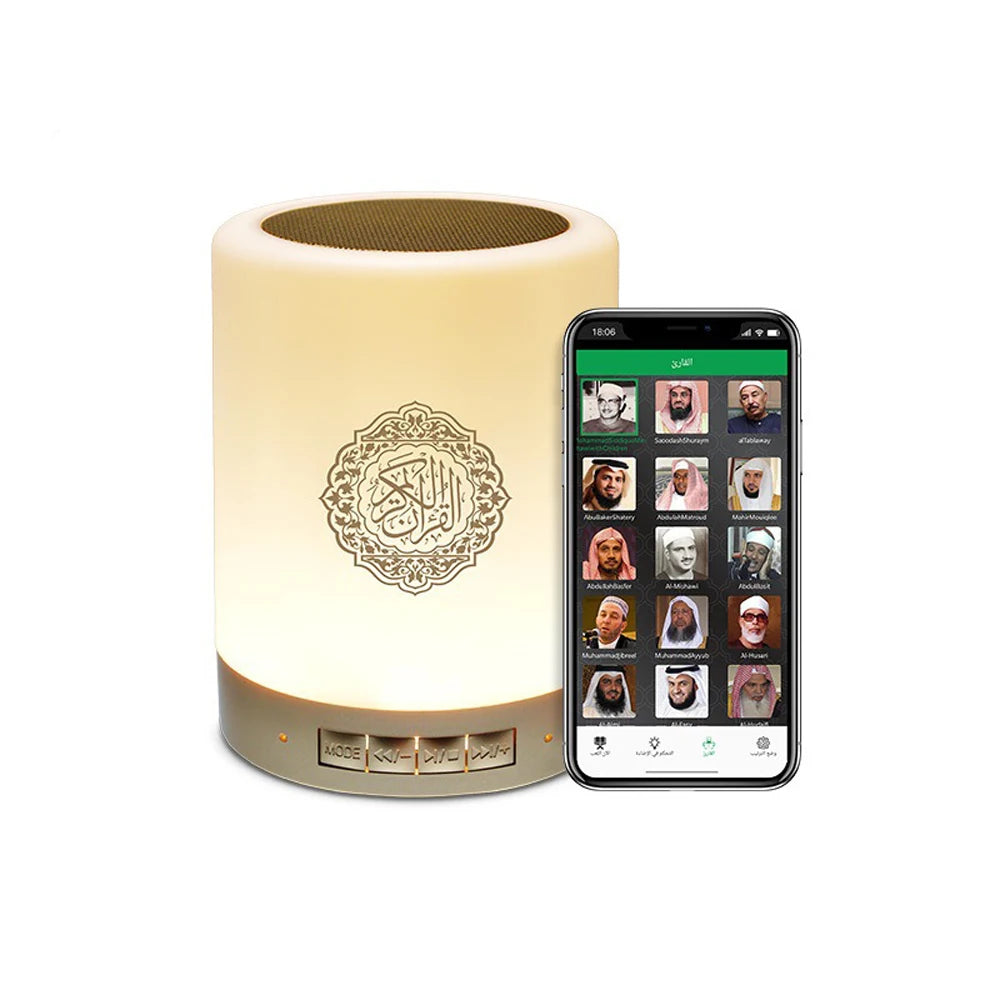Heller Koran Azan Muslim Koran Bluetooth Lautsprecher Tragbares Nachtlicht Heilige Lampe Soundbox Musik Kabellos Caixa De Som Bocina Mp3