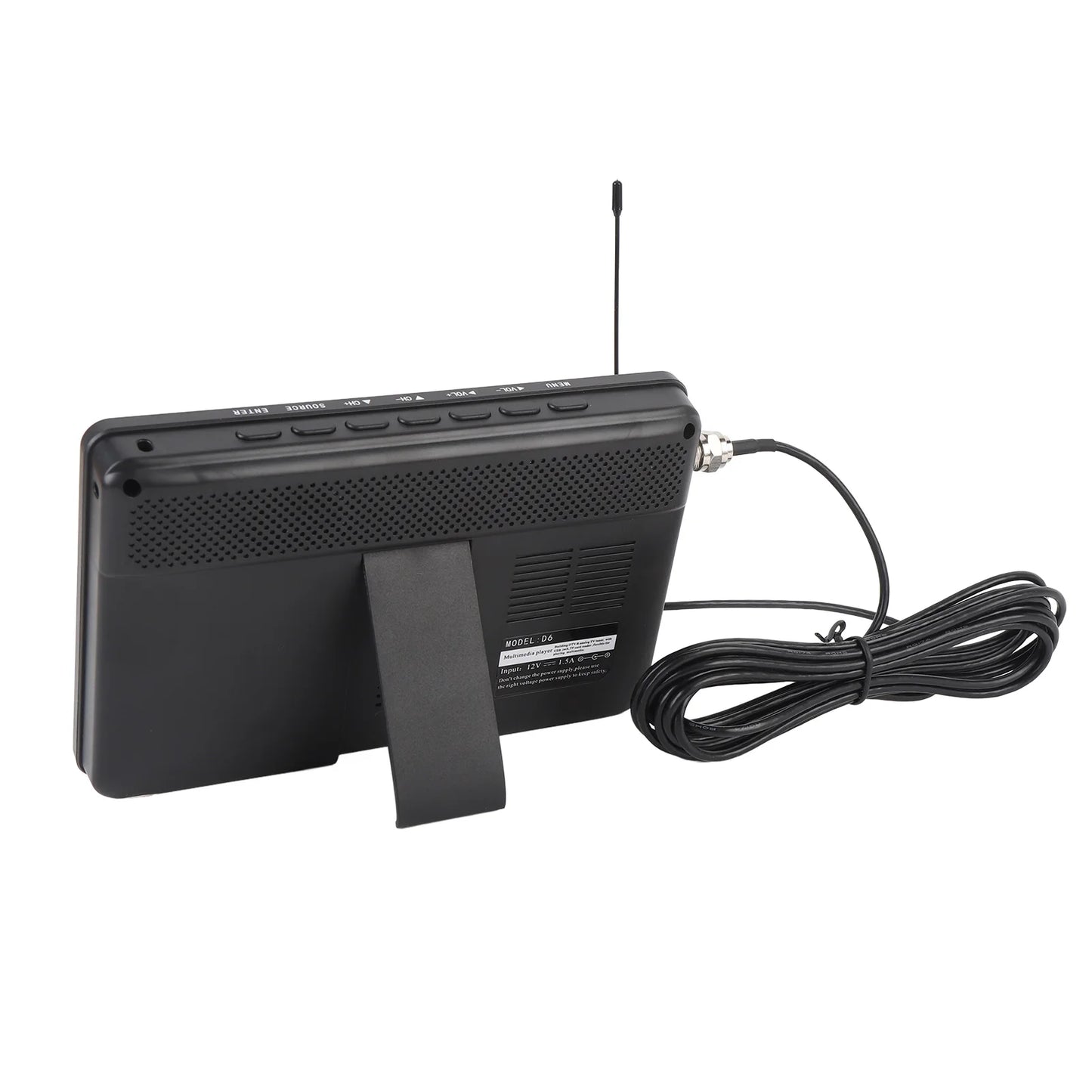 Small Digital TV 6 Inch Rechargeable Color  LED  Digital Television Radio Support High Sensitivity Tuner for Camping