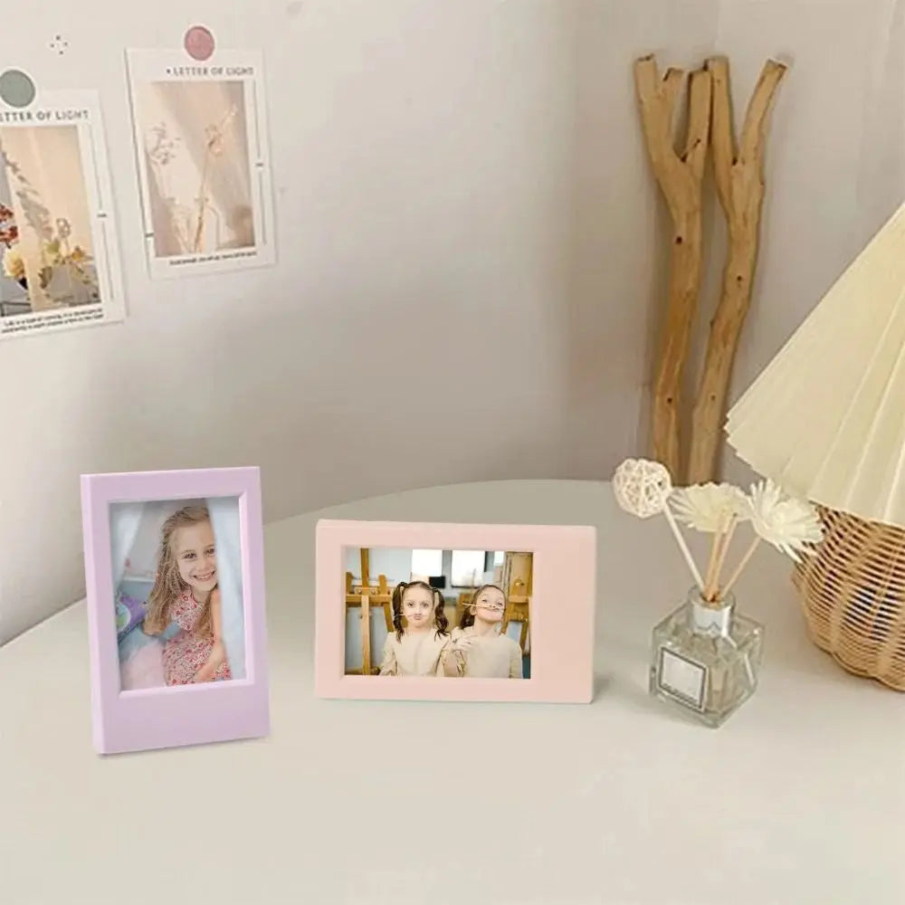 Fuji Instax mini 3 inch Photo Frame Art Photo Display Vertical Instant Film Camera Desktop Decor Colorful Picture Holder