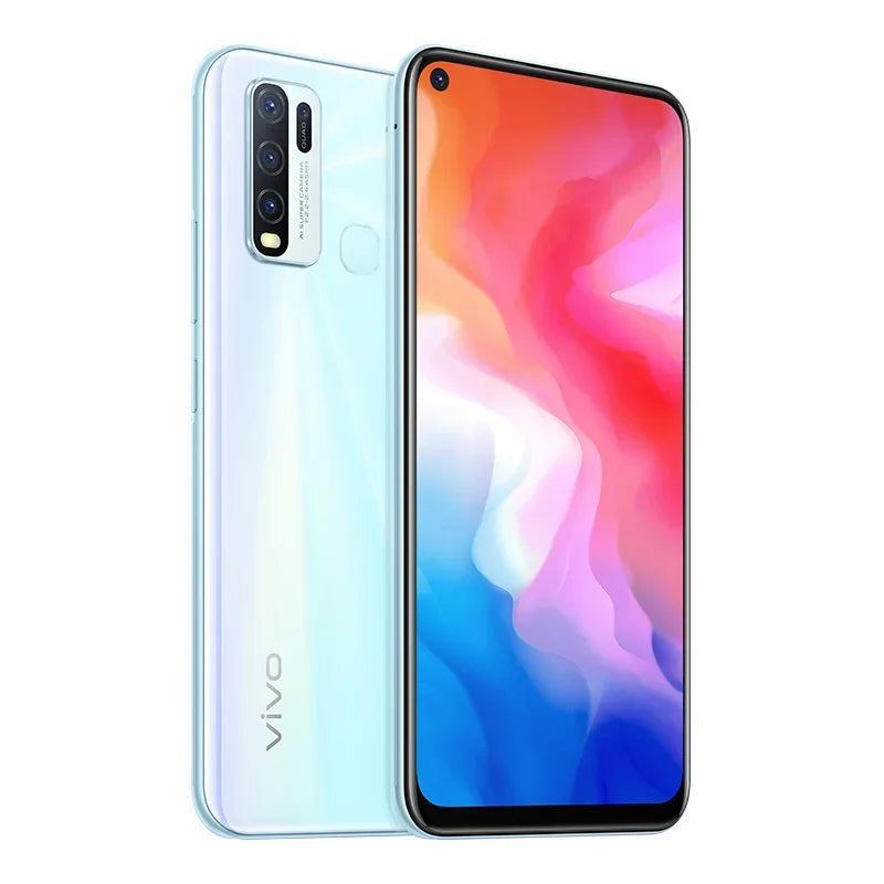 Global Firmware VIVO Y50 Smartphone Snapdragon 665 Octa Core 6.53" 5000mAh 8Go 128Go Appareils Photo 16.0MP Y 50 Téléphone d'occasion