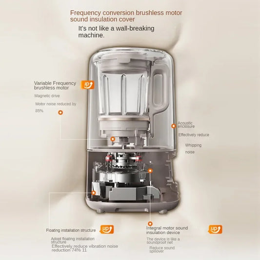 Mélangeur à grande vitesse Joyoung avec technologie de réduction du bruit et écran tactile, presse-agrumes et machine à lait de soja de 1,5 L B699 220 V