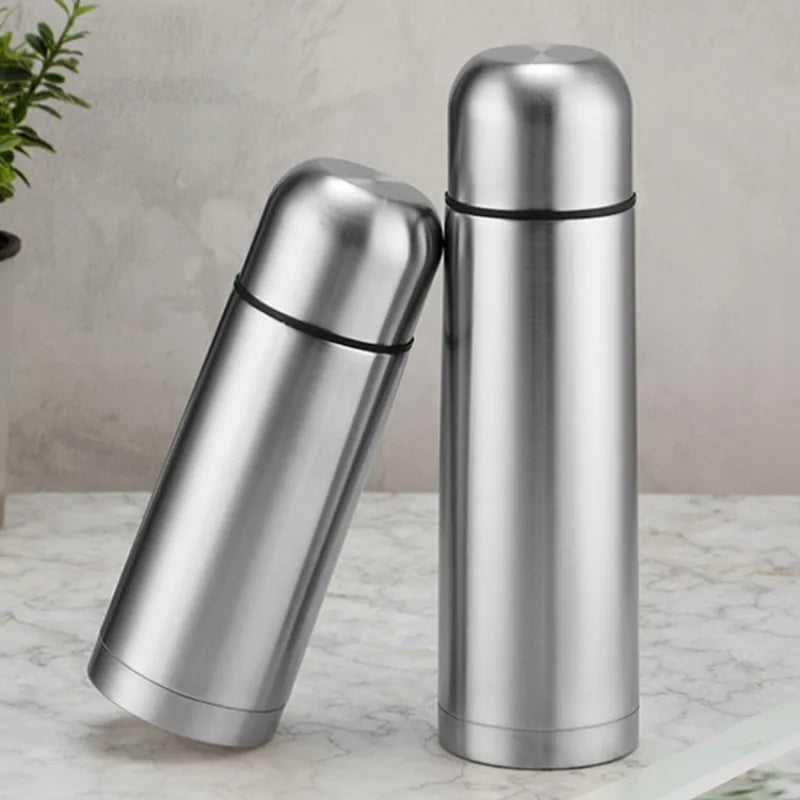 350/500/750ML Edelstahl Thermosflasche Kalt Warm Wasser Flasche mit Deckel Vakuumflasche Reise Thermobecher für Wasser Tee Kaffee