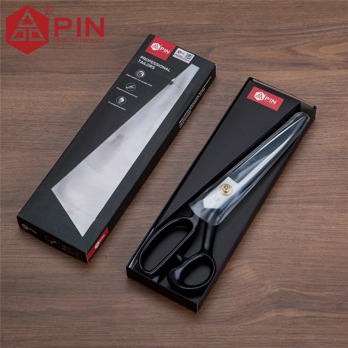 Ciseaux de tailleur pour gauchers PIN 10/12 pouces, ciseaux à tissu et cuir en acier inoxydable, ciseaux de couture ergonomiques pour gauchers