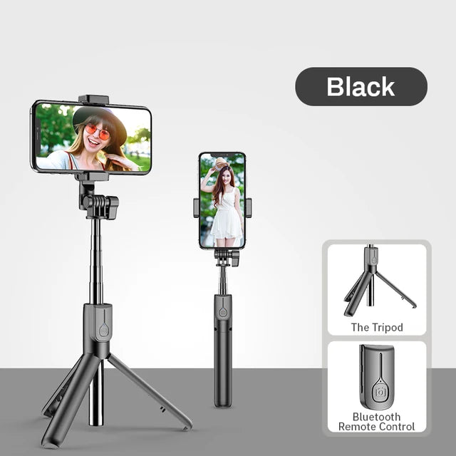 4in1 Wireless Bluetooth Compatible Selfie Stick LED Ring light Extendable Handheld Monopod Live Tripod for iPhone X 8 Android