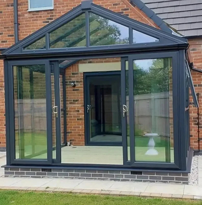 DN 2,0 mm moderne Schiebetür aus Aluminium, hochbelastbar, mit gehärtetem Glas, schalldicht und energiesparend, wasserdichte Terrassentüren