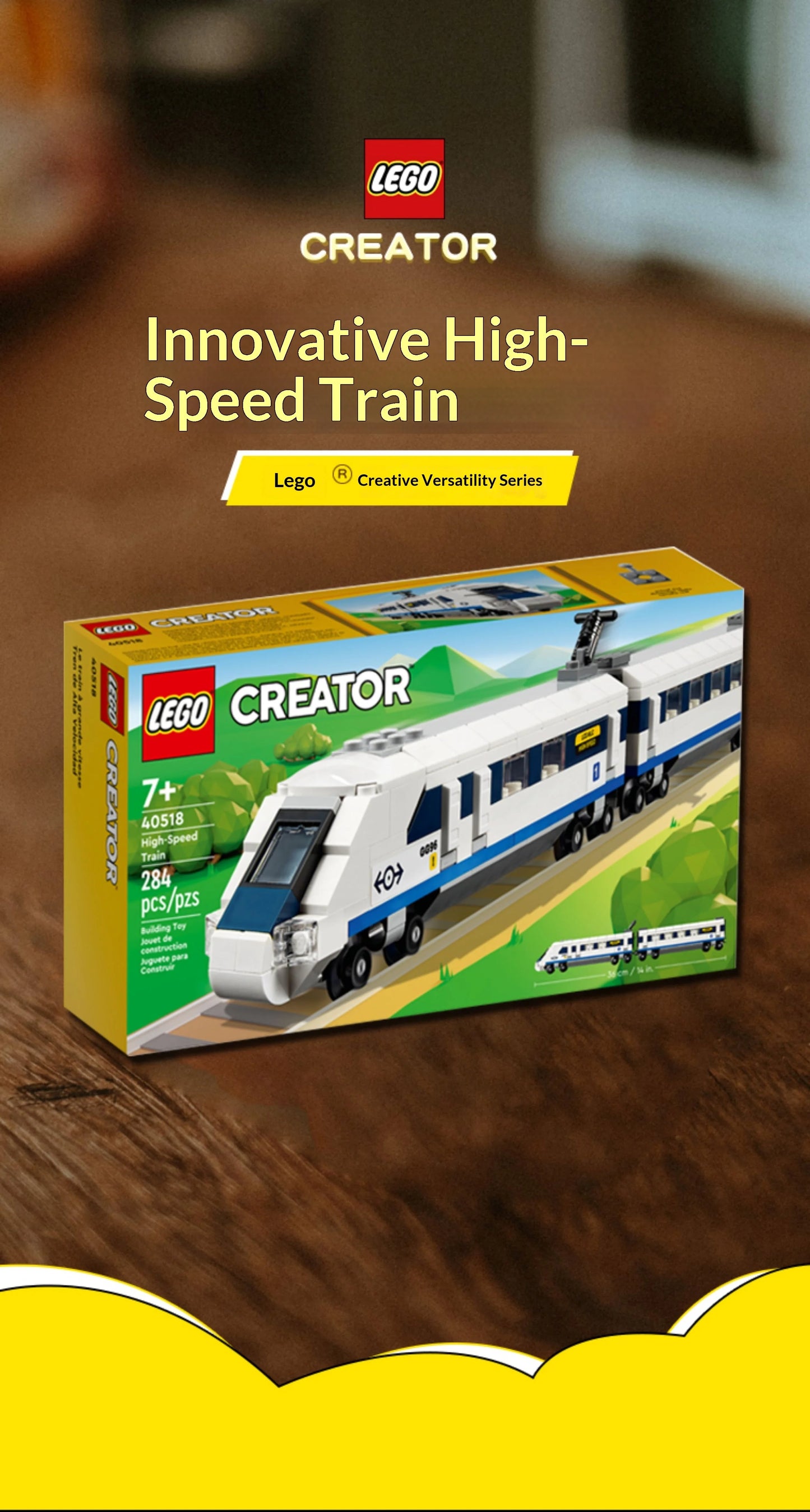 Lego Creative Versatile Series 40518 High Speed Train Boys and Girls Children's Puzzle Building Toy Gift