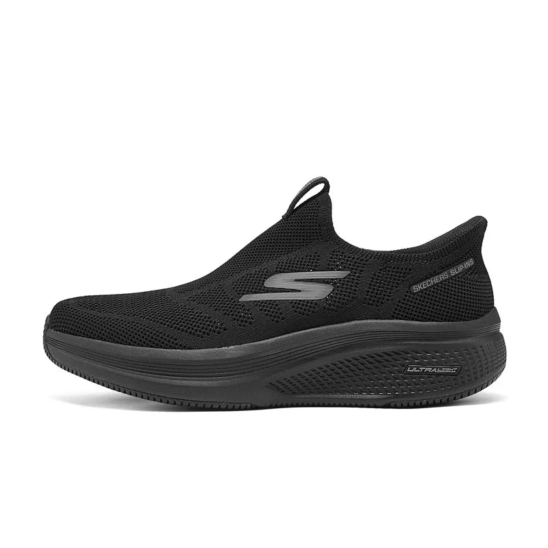 Chaussures pour hommes Skechers - Chaussures de marche et de course sans lacets pour hommes - Légères, respirantes, pour l'extérieur, décontractées, sportives - Skechers