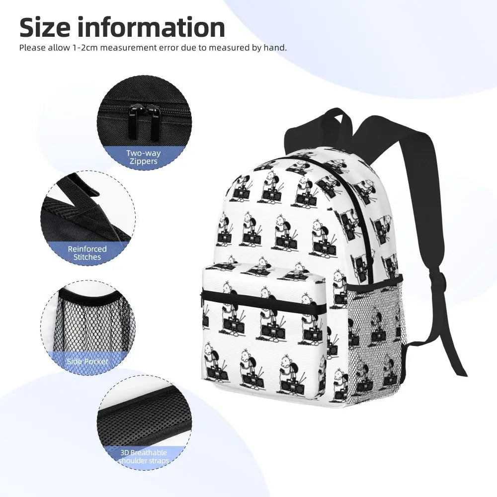 Journal d'un dégonflé, sac à dos d'école, sac de voyage pour la randonnée, sac à dos pour garçons et filles, sacs à bandoulière