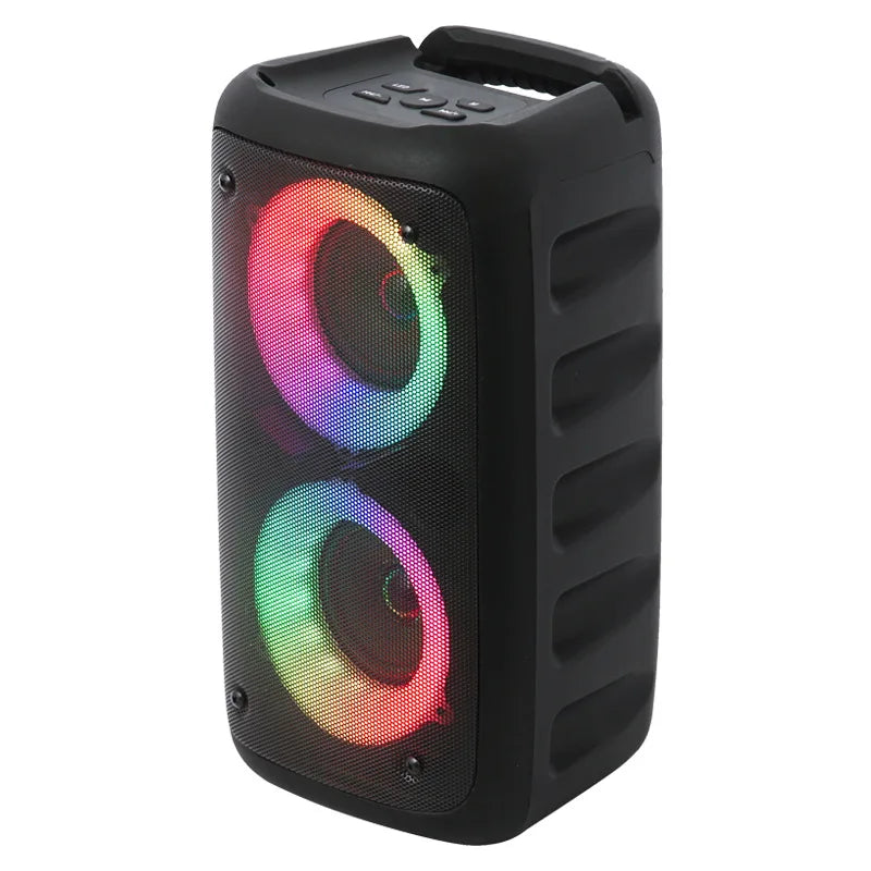 Karaoké Radio FM Enceinte Bluetooth Portable Sans Fil Avec Microphone Lumière Machine Caixa De Som Boîte de Son Musique Subwoofer LED TWS