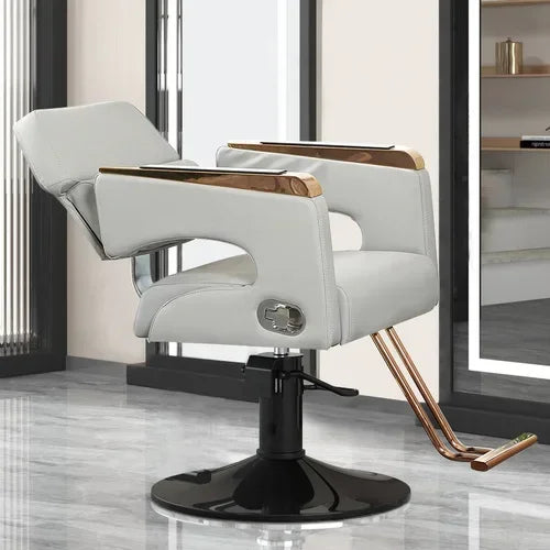 Chaise de Salon de Luxe Lifter, Protecteur en Métal, Dossier, Chaise de Barbier Pivotante, Fauteuil Confortable Nordique, Cadeira De Cabeleireiro, Mobilier de Salon