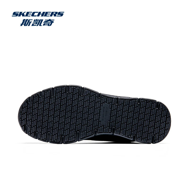 Skechers Chaussures Décontractées pour Hommes en Cuir, Baskets à Semelle Souple, Légères, pour la Course, l'Athlétisme, le Jogging et la Marche
