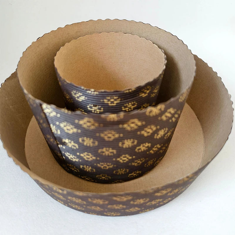 5 moules en papier pour Panettone, forme colombe, pâtisserie, pain, gâteau, emballage carton, décoration de gâteau, fête de Noël, outils de cuisson de cuisine