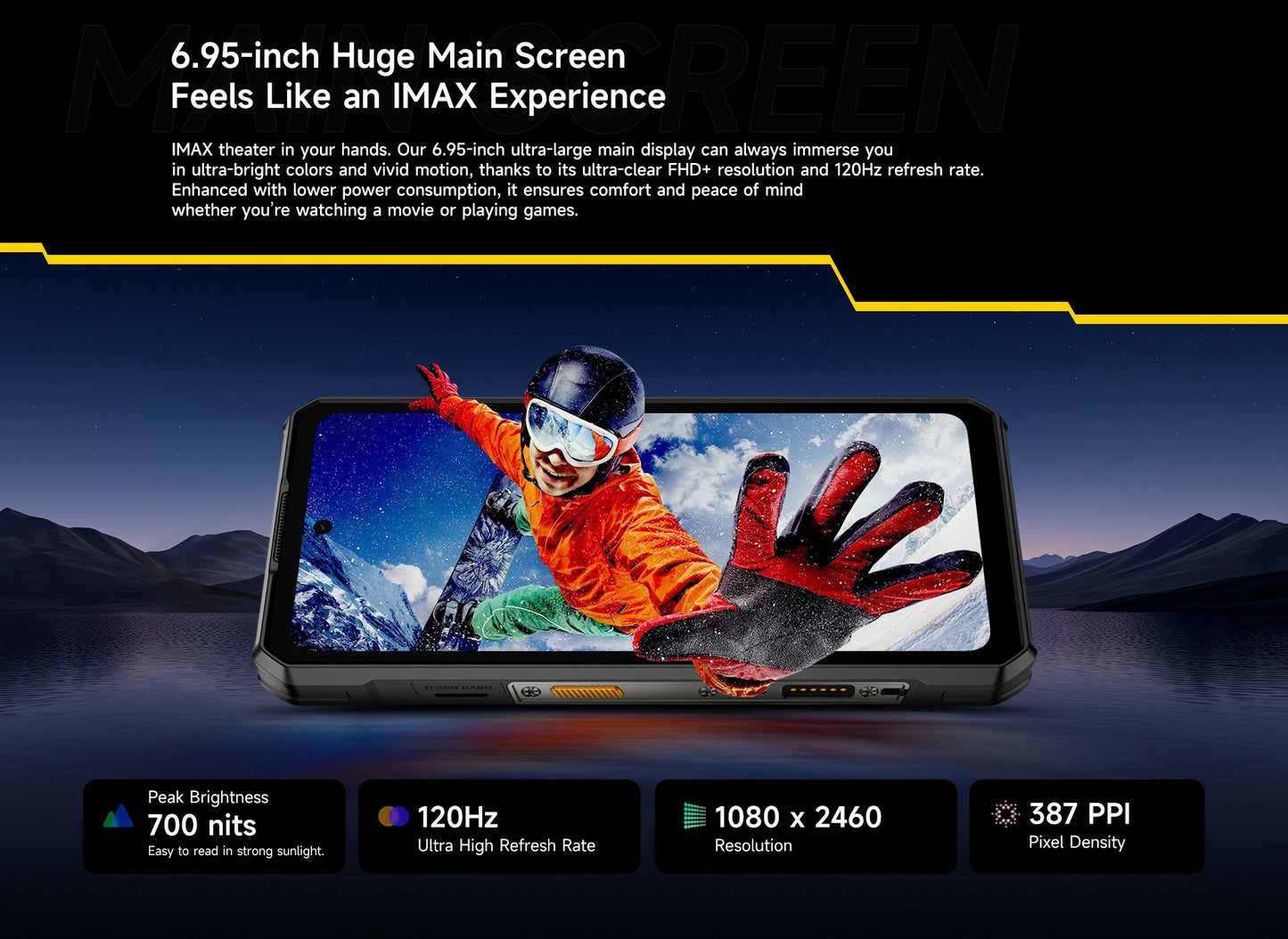 Ulefone Armor 30 Pro 5G Outdoor-Smartphone Android 14 6,95" 120Hz 32GB+512GB 12800mAh Nachtkamera 64MP NFC