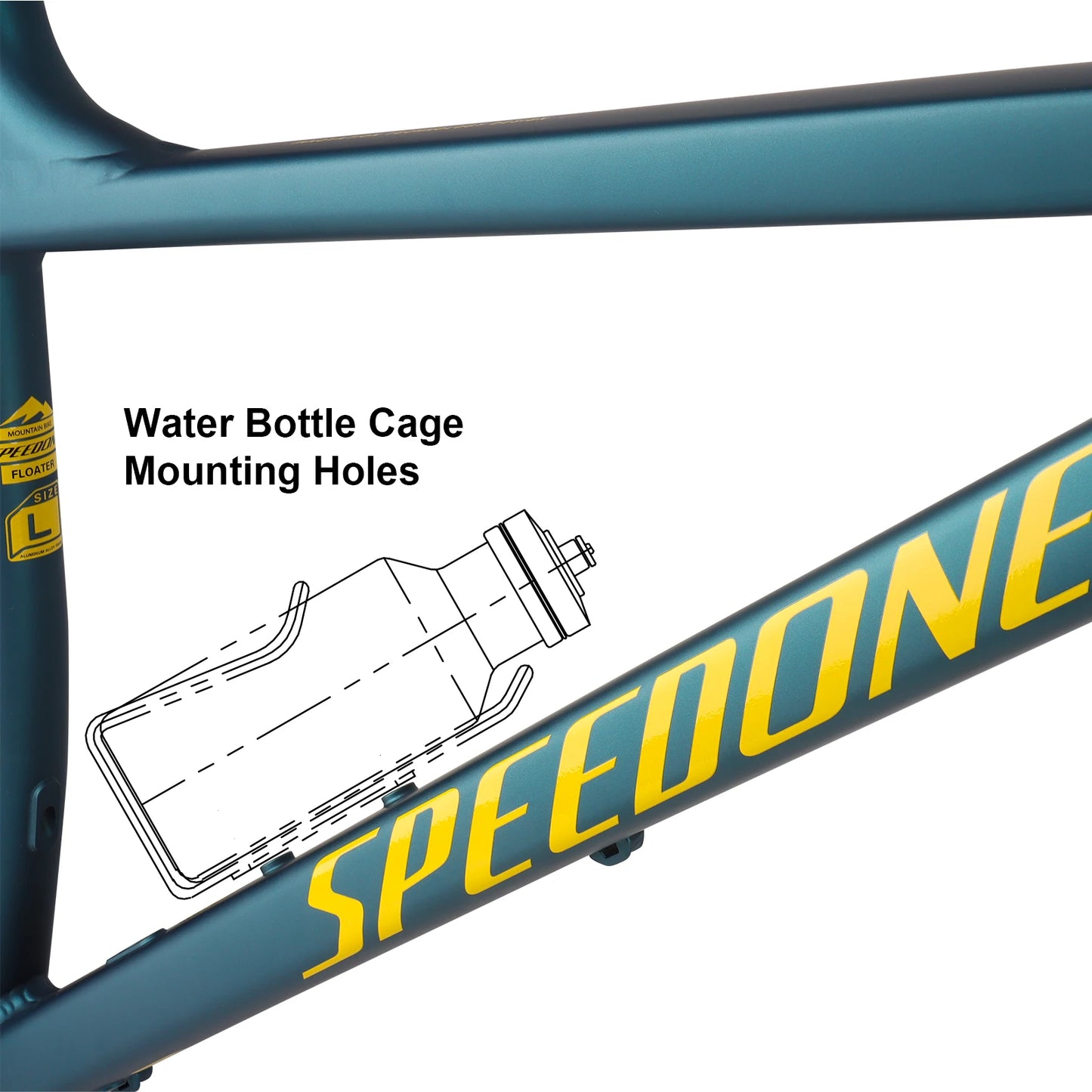 SPEEDONE 29 Fahrradrahmen Boost 148mm Aluminium 29 MTB Rahmen Konisches Steuerrohr für Ausdauerrennen Farbverlauf Mountainbike Rahmen