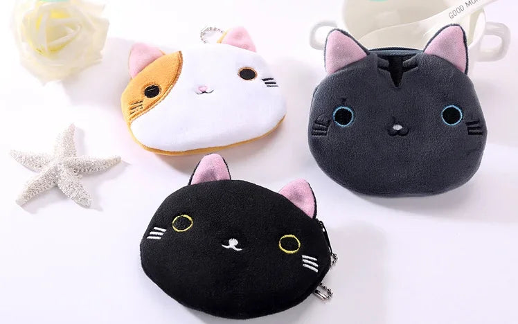 Cartoon Süße Schweinchen Geldbörse Kawaii Portemonnaie Weiche Plüsch Münztasche Schlüssel Kopfhörer Münz-Organizer Beutel Reißverschlusstasche Kindergeschenk