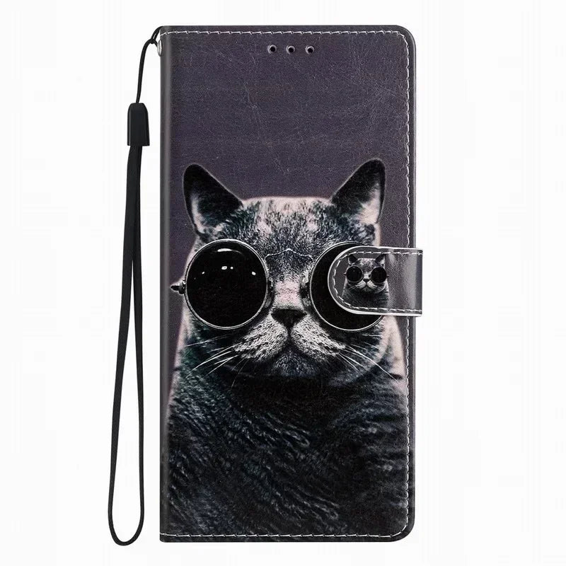 Joli étui à fleurs peintes pour Samsung Galaxy A03 A04S A05 A05S A06 A13 A14 A16 A23 A24 A25 A34 A35 A36 A52S A53 A54 A55 5G Coque