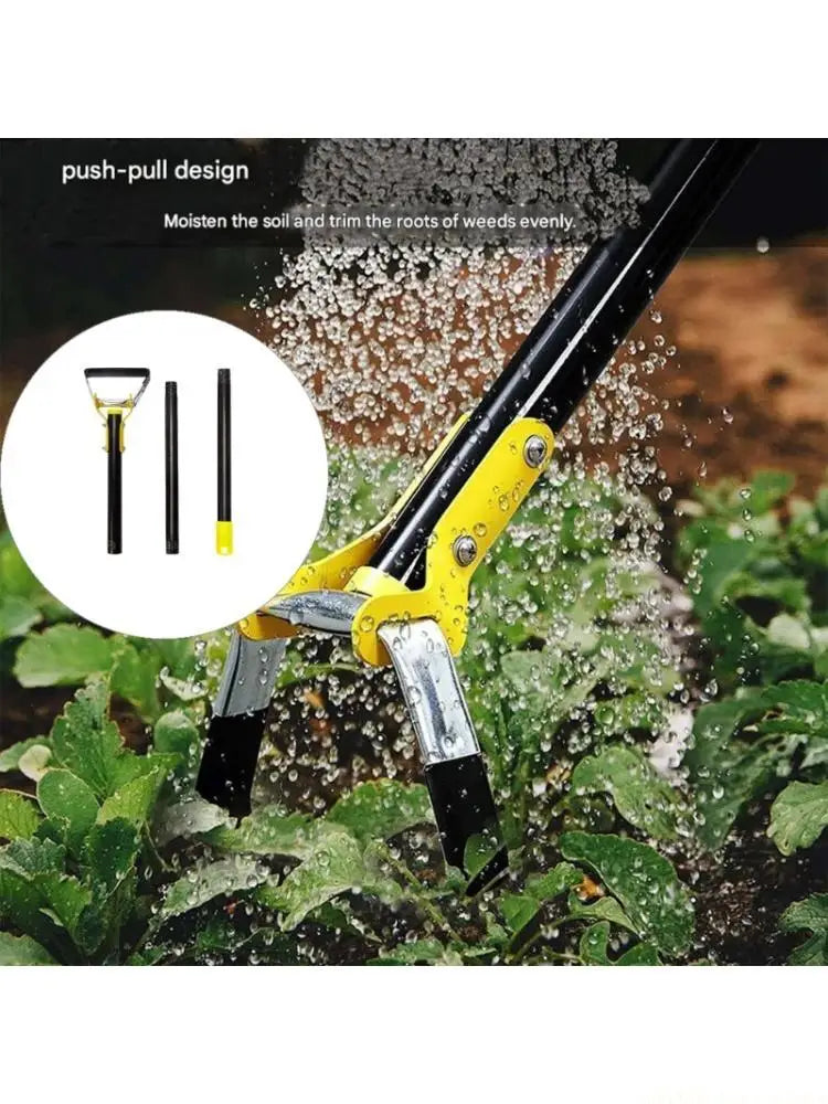 A2BE High Performances Stainless Steel Loop Hoe Garden Tool Handheld Weeder For Soil Stubborn Removal