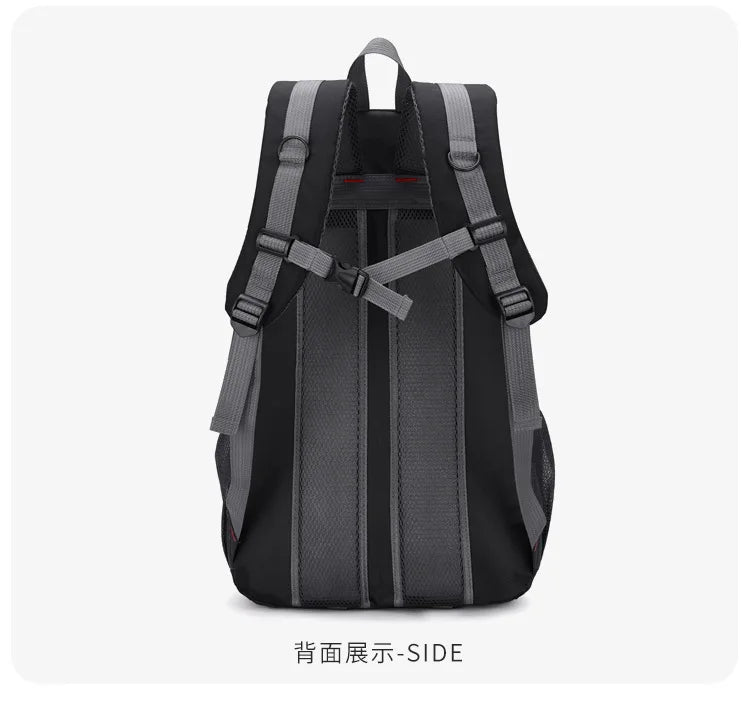 Sac à dos de sport de voyage unisexe 2026 grande capacité en nylon léger pour randonnée en plein air hommes et femmes sac d'école étudiant